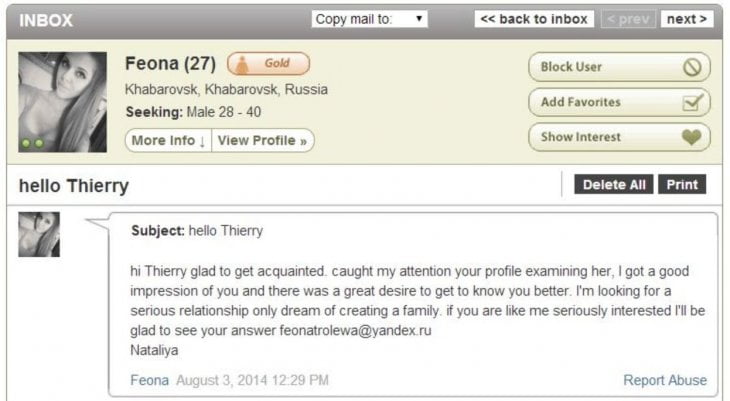 mail order brides scam